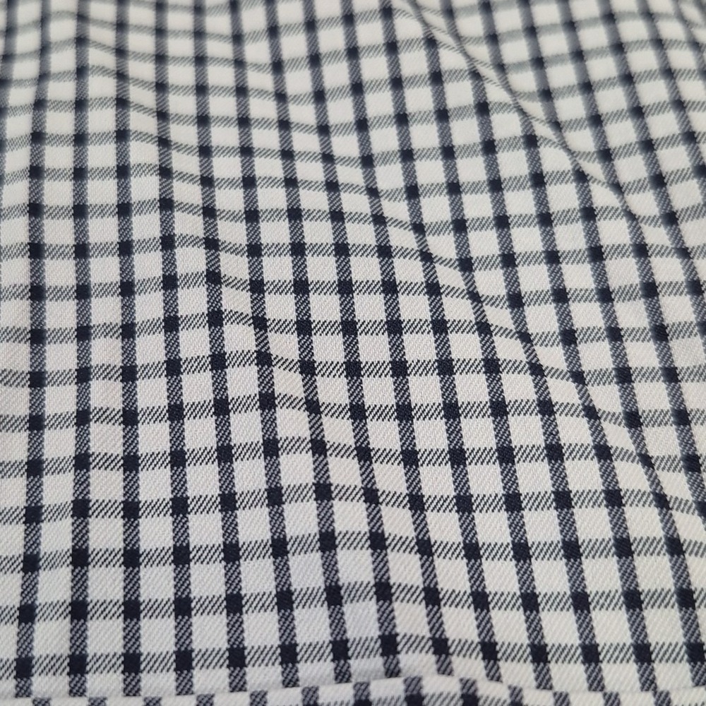 Untuckit Wagner Shirt Mens L Black Check Slim Fit Long Sleeve Button Up Stretch - Picture 4 of 8